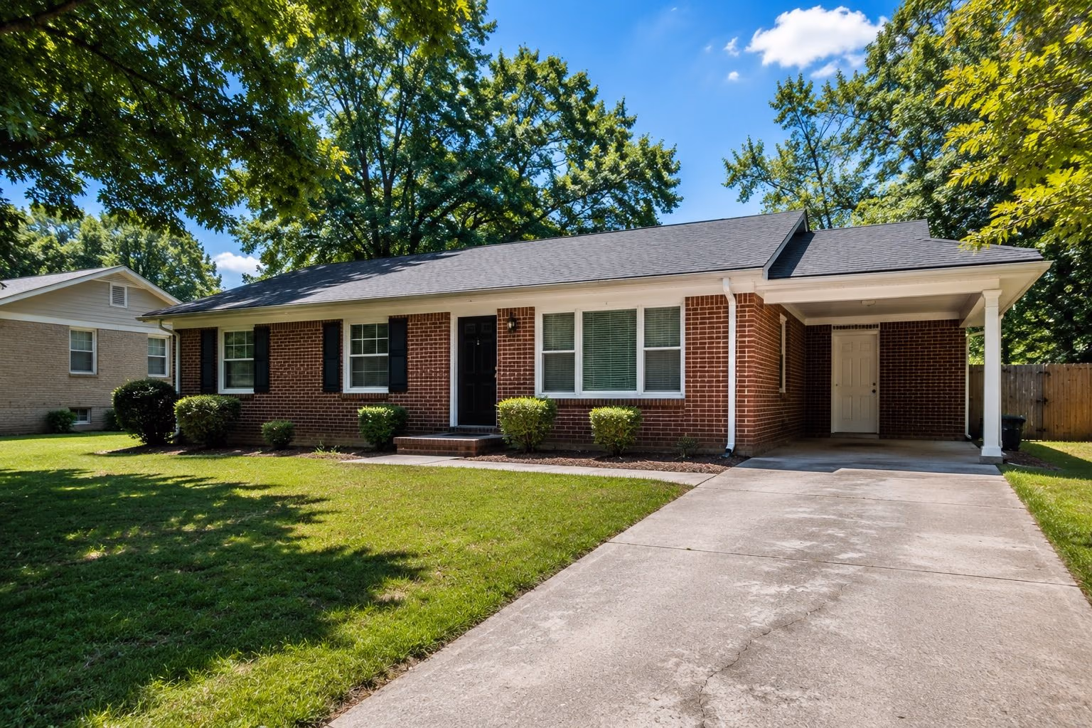 A single-family rental home in the North Atlanta suburbs