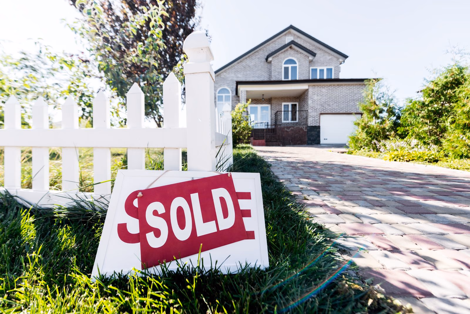 A sold sign outside a North Atlanta home